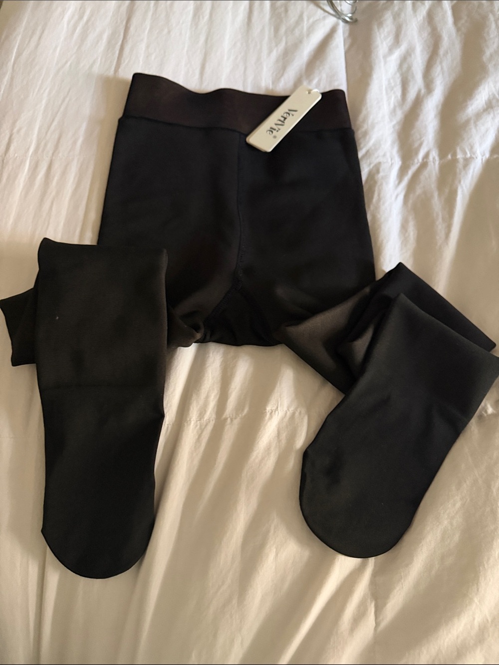 VertVie Black Fleece-Lined Women's Leggings size S/M
